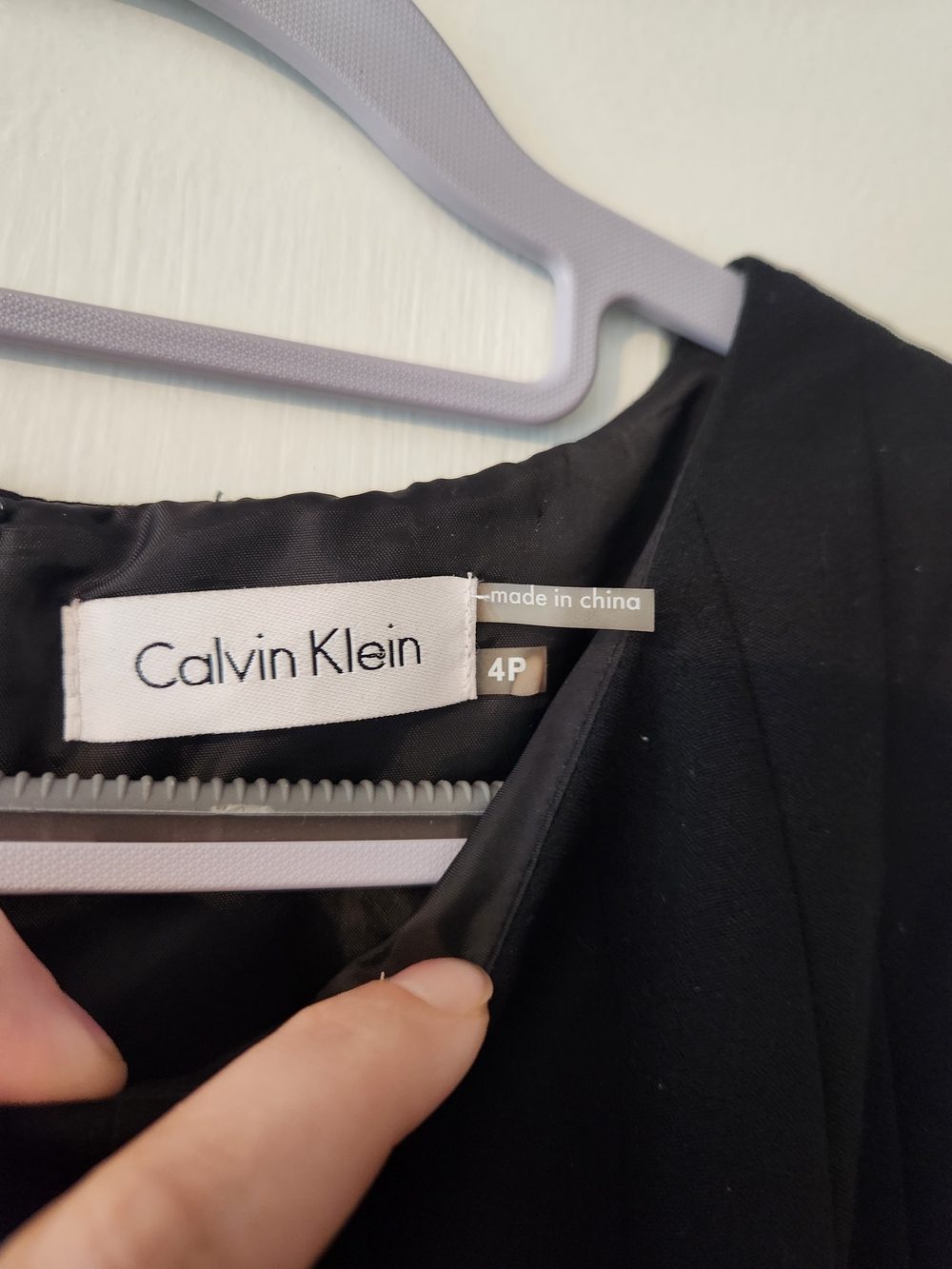 New Calvin Klein Little Black Dress Sleeveless A-Line Pleated Formal Work, 4P - Picture 5 of 5